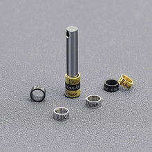 Load image into Gallery viewer, Personalized name bead necklace components shown disassembled