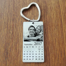 Load image into Gallery viewer, Custom Photo Calendar Keychain
