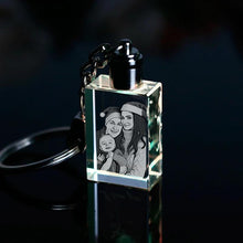 Load image into Gallery viewer, Photo Light Up Keychain With Inner Laser Engraving