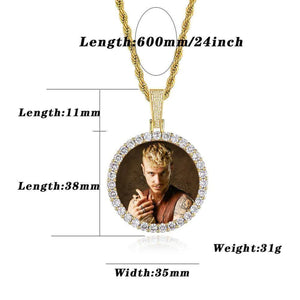 Custom Photo Medallions Pendant Necklace For Men