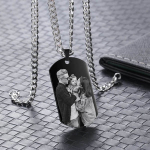 Stainless Steel Personalized Memorial Calendar Pendant Necklace