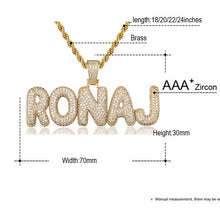 Load image into Gallery viewer, Bubble Letter Name Necklace details