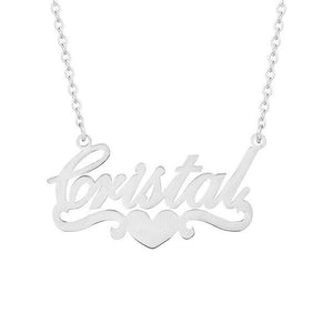 Personalized Name Necklaces With Heart