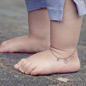 Personalized  Anklet Bracelet Initial Name Alphabet with Brishtone
